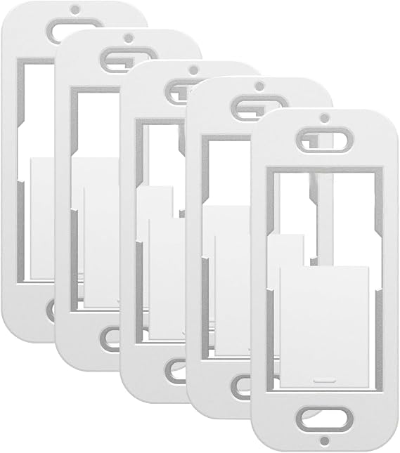 Remote Wallplate Bracket Compatible with Lutron Pico Remote Seamless Remote Snap in Installation Wall Bracket for Lutron Smart Switch - Black or White Shipped Randomly! (5pcs)