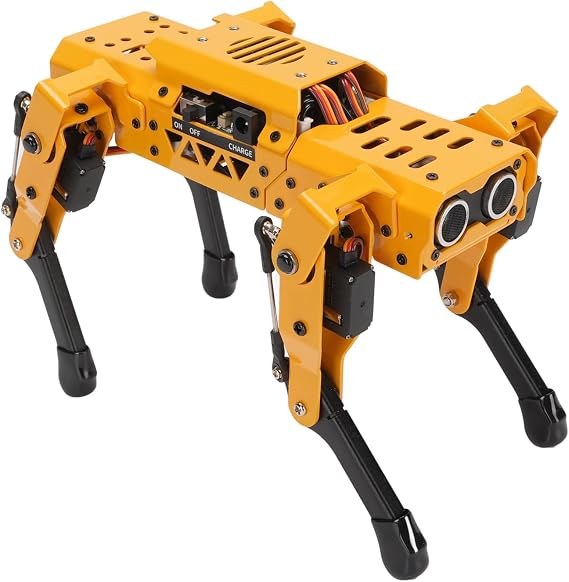 Robot Dog, AI Quadruped Robot with Coreless Servos and Module, Programmable with Python and Scratch for Students and Beginners