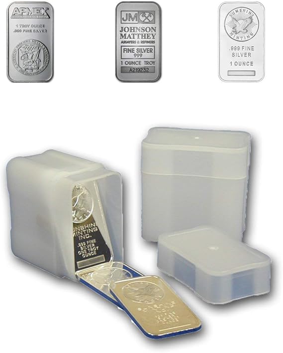 2 Set -CoinSafe Silver Bar Tube for 20 1oz Silver Bars