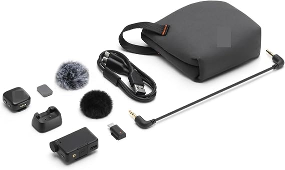 For DJI for MIC 2 for for MINI Lavalier MiC(Mini 1 TX 1 RX)