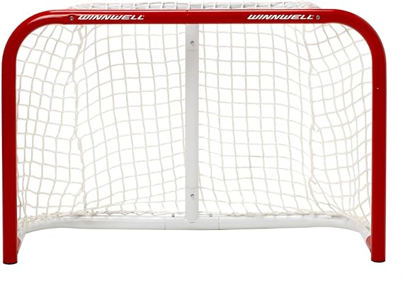Winnwell Heavy Duty Hockey Net - Indoor & Outdoor Goal Equipment - Essential Training Gear for Ice Hockey Pucks