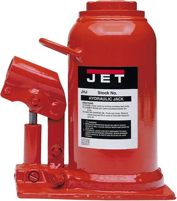 JET 12-1/2-Ton Low-Profile Hydraulic Bottle Jack (Model JHJ-12-1/2L)
