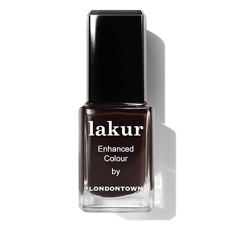 LONDONTOWN Lakur Nail Polish Nude & Brown Shades, Long-Lasting, Streak-Free, Chip-Resistant | 21+ Free Non-Toxic Vegan Nail Color, Strengthens & Hydrates Nails, 0.4 Fl Oz