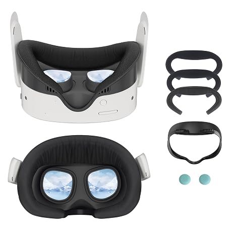 3PCS Face Cover Pad for Oculus Quest 3s - Widen Facial Interface