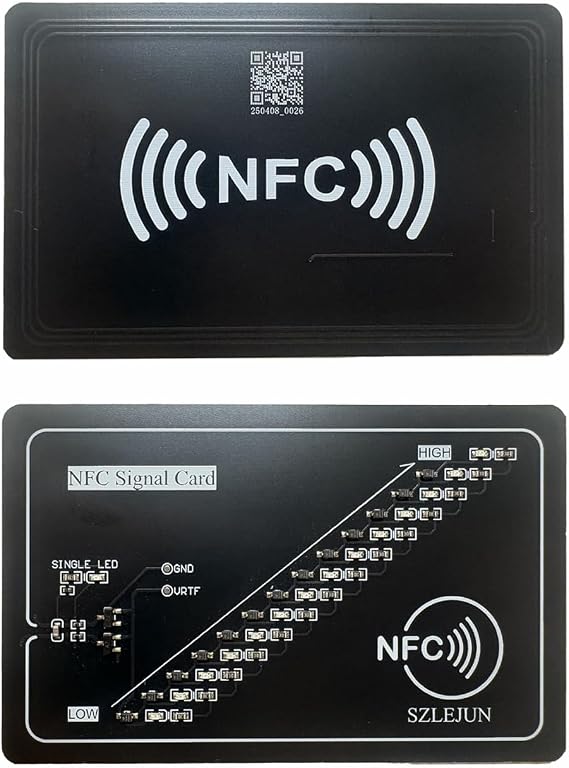NFC Field Status Card - Professional 15 LED Indicator Display,Non Data Storage NFC Card