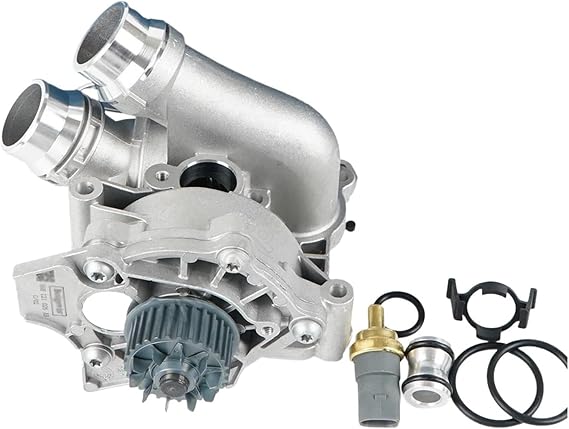 06H121026 All Aluminum EA888 GEN2 Water Pump Compatible With Audi A3A4A5Q5 VW Golf MK6 GTI Passat B7 Tiguan CC Scirocco Jetta 06H 121 026 CP(Water Pump 1PCS)