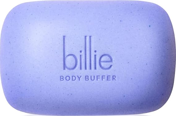 Billie Body Buffer, Pre-shave Body Exfoliator Bar, 3.5 oz | Pre shave exfoliator, hydrating and soothing aloe and shea butter, Jojoba and castor oil beads, Sensitive skin