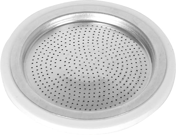 Bialetti ビアレッティ Genuine Spare Parts Moka Express 6 Cups / BRIKKA 4 Cups Compatible Gasket & Filter Genuine Replacement Parts