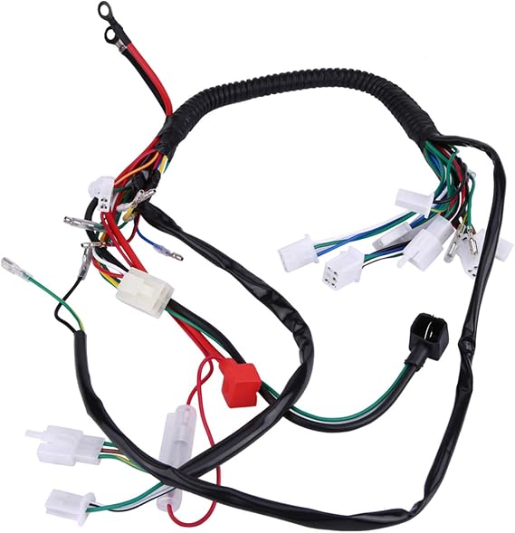 Ignition Coil CDI Spark Plug Racing Ignition Coil Harness Assembly Wiring Kit ATV Electric Start QUAD 50 70 90
