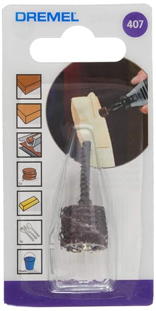 Dremel 407 Zımpara Mandreni ve Bandı, Ahşap ve Plastikte, 60 Kumlu, 13 mm