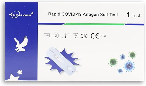 Covid-19 Lateral Flow Test Kit, Rapid Antigen Self-Test Kit for SARS-CoV-2 At Home, Easy and Quick Covid Test Kit with 15-Minute Results, Pack of 100 Test Kit