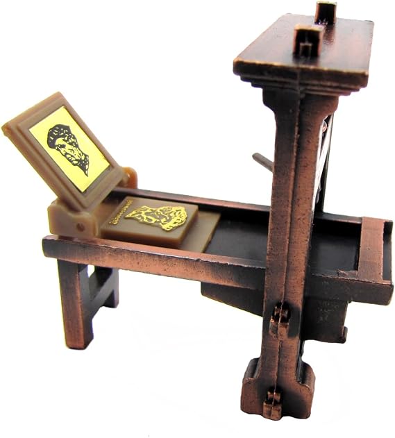 1:48 Scale Metal Printing Press Die Cast Diorama Accessory Desk Pencil Sharpener