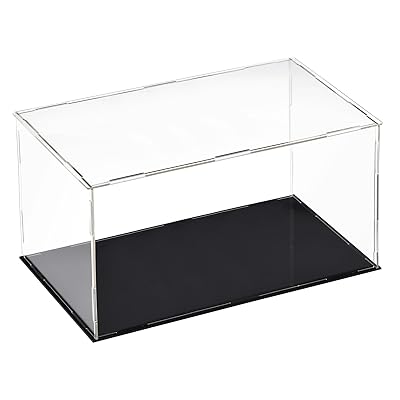 uxcell Acrylic Clear Display Case Box Dustproof Protection Showcase Cube Collectibles Show Box 11.8x5.9x5.9inch