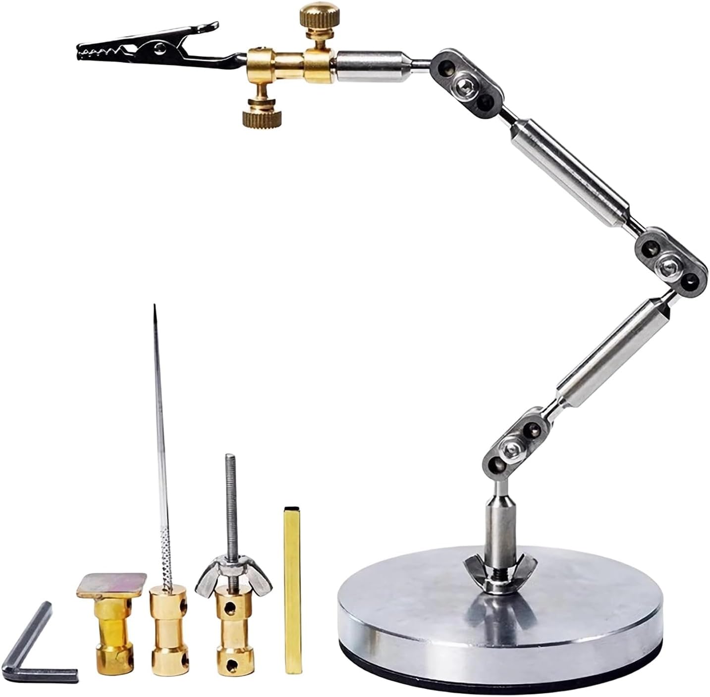 Stop Motion Animation Kit, Stainless Steel Rig Arm,Stop Motion Stand, for Your Figuress Movement with 5 Connectors Max Payload 100G