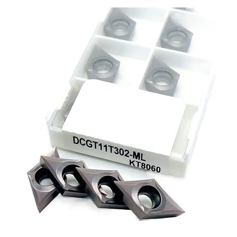 Indexable Lathe Carbide Insert 10PCS Carbide Inserts DCGT11T302 ML KT8060 Blade CNC Lathe Cutter Turning Tools