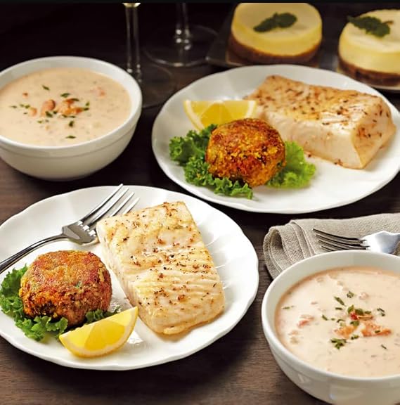 SeaBear Dinner for Two Gourmet Seafood Meal Kit (Halibut Dinner)