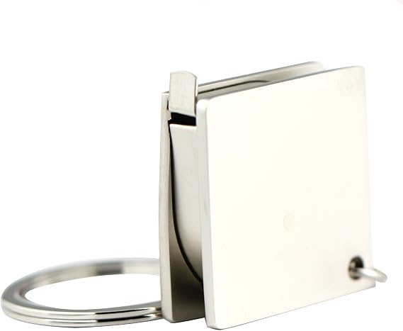 maycom Creative Practical Tape Measure Keychain Key Chain Ring Keyring Key Fob Holder (Square)