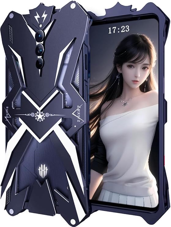 Gaming Metal Phone Case for REDMAGIC 8 Pro+ 5G. Cover for Nubia Red Magic 8 Pro Plus
