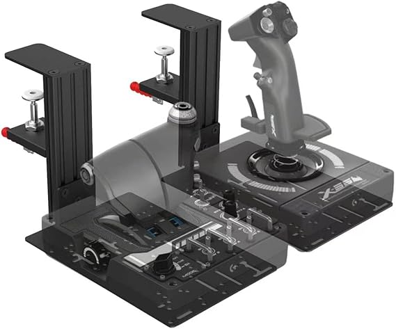 Table Mount Compatible for Logitech X52/X52 Pro/X56/X56 Rhino/Throttle Quadrant/Thrustmaster Warthog 10C & throttle/T.16000M FCS/TCA Officer Pack Airbus/TSSH Handbrake/VKB Gunfighter MK.lll etc