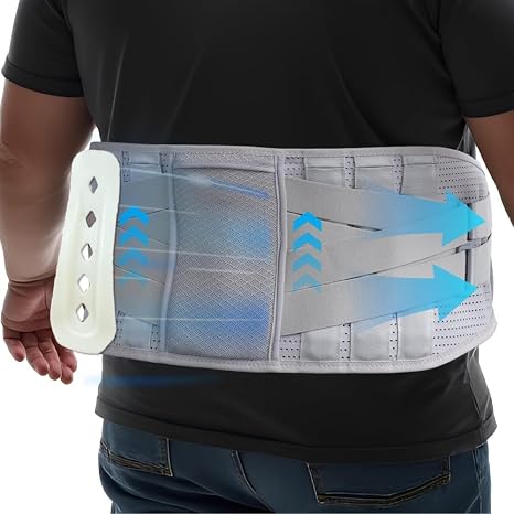Plus Size Back Brace, Ergonomic Design Back Support Brace, 52"-60" Belly
