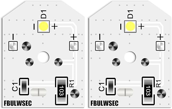 New Upgraded WR55X11132 WR55X25754 GE Refrigerator LED Light Bulb Replace WR55X30602 WR55X26486 PS4704284 3033142 EAP12172918 AP6261806(6 Pack)