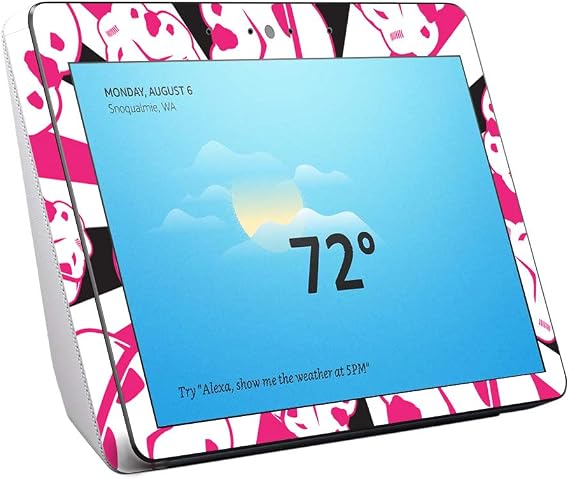 MightySkins Skin Compatible with Amazon Echo Show (2nd Gen) - Pink Trooper Storm | Protective, Durable, and Unique Vinyl Decal wrap Cover | Easy to Apply, Remove, and Change Styles | Made in The USA