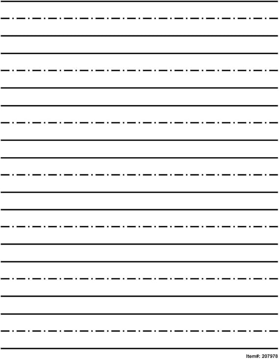 Low Vision Practice Writing Paper- Extra Bold Line
