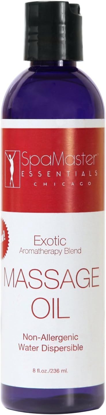 Master Massage Blend Exotic Dispersible Aromatherapy Oil Sensual Silky Fragrant 8ozper Bottle, 1count,Clear