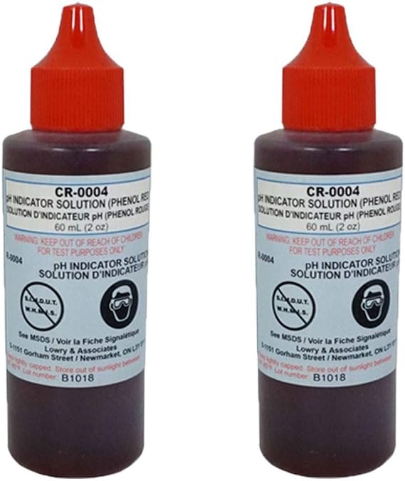 Taylor Swimming Pool Test Kit Reagent 4 2 Oz pH Indicator Phenol Red (2 Pack)