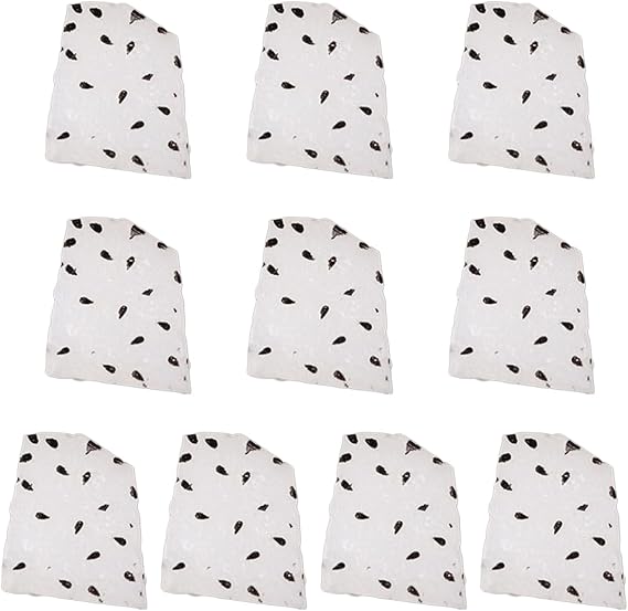 10PCS Small Artificial Fruit Slices Realistic Fake Kiwifruit Slices Dragon Blocks Petals Bright