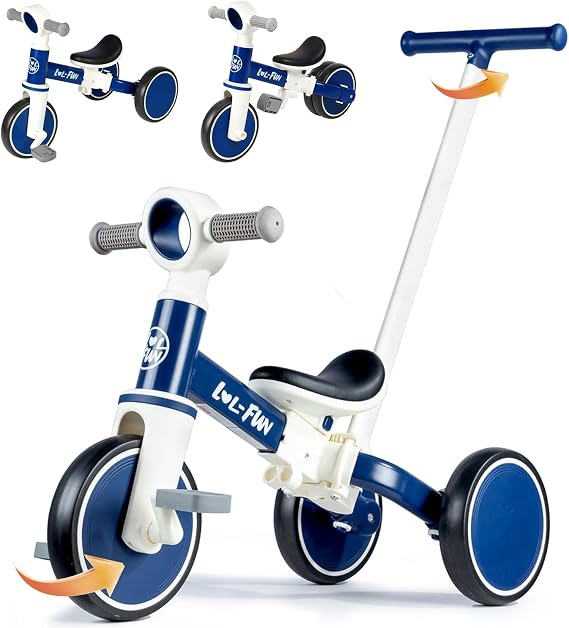 Toddler Balance Bike 1 2 Year Old Gift, 5 in 1 Tricycle for Toddlers 1-3