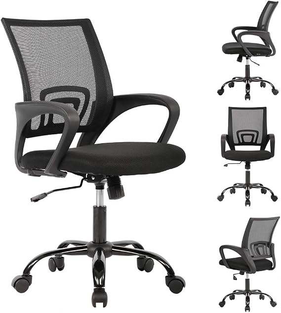 Mid Back Mesh Ergonomic Computer Desk Office Chair,4 Pack