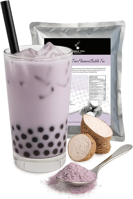 Bubble Tea Taro Powder 1000 Grams - Makes 35 Servings- Premium Taro Milk Tea Ingredients - Gluten Free, Lactose Free