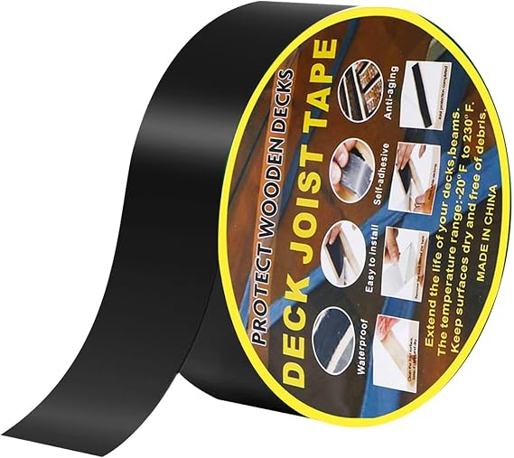 Butyl Tape Deck Joist Tapes 5cm x 10m Butyl Sealing Tape Super Strong Waterproof Tape for Roof Repair Construction Beams