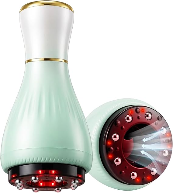 Cupping Massager for Body with Suction, SoothingPulse, Light & Heat, Lymphatic Drainage Massager, 12 Intensity Body Sculpting Machine, Cellulite Massage Tool for Arms Legs Waist Back