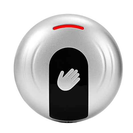 Infrared Door Exit Button Switch, IR Touchless DC 12V IP67 Waterproof Surface Mount, LED Indicator, NC/NO/COM Output, for Access Control Systems