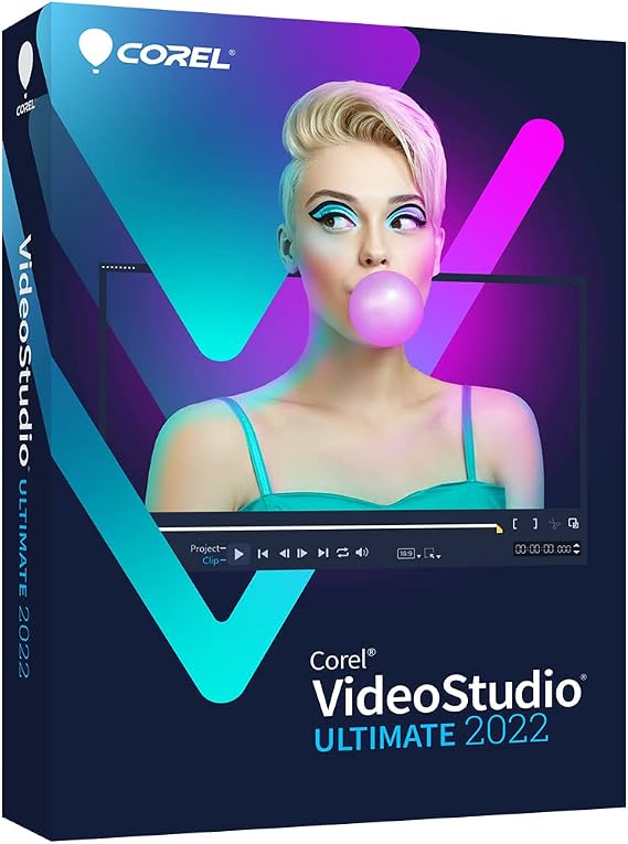 [Old Version] VideoStudio Ultimate 2022 | Video Editing Software with Hundreds of Premium Effects | Slideshow Maker, Screen Recorder, DVD Burner [PC Key Card]