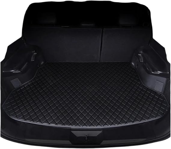 Car Cargo Liners Car Boot Cover Custom Car Trunk Mats Fit For JAC JS4 2021-2026 Leather Cargo Liner Car Mat Accessories(All Black)