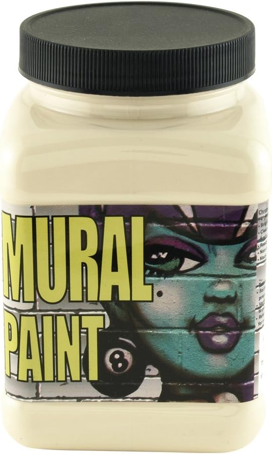 Chroma Acrylic Mural Paint for Interior and Exterior Murals - Lightfast, Mixable, Hard-Wearing Vibrant Pigment, 16 Oz Sand (2475)