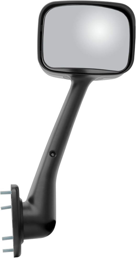 Retrac 612168 8 x 6-Inch Pedestal-Mount Passenger-Side Convex Mirror Assembly, Black ABS Plastic