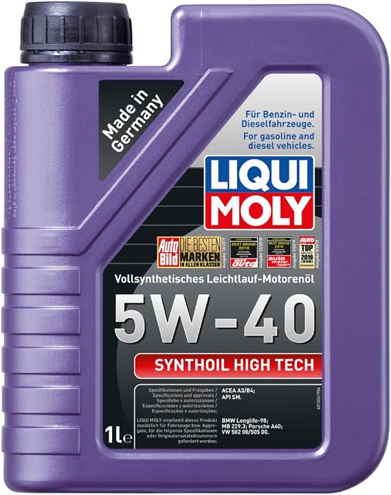 Liqui Moly Synthoil High Tech 5W-40 1 Liter Automotive Maintenance Product