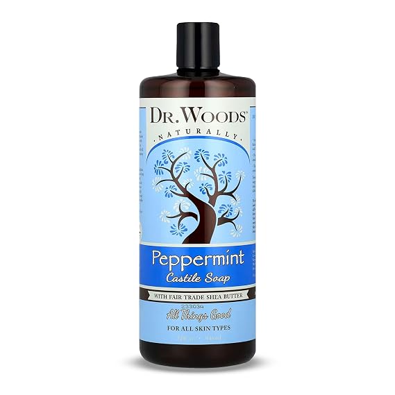 Dr. Woods Peppermint Liquid Castile Soap - 32 Fl Oz