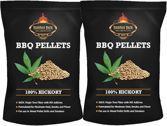 Lumber Jack100 Percent Hickory BBQ Grilling Pellets 40 LB Bag