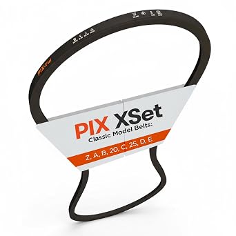 PIX NORTH B42/5L450 5/8x45 Black Rubber V-Belt