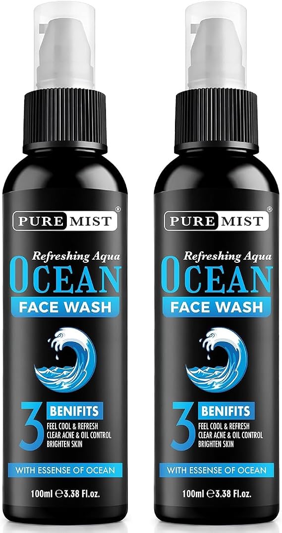 Face Wash for Men, Brightening Daily Cleanser for All Skin Types, Gently Cleanses and Removes Excess Oil, Dirt, and Impurities SE002