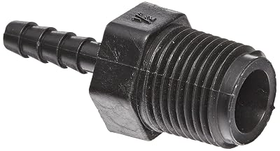 Banjo HB050-025 Polypropylene Hose Fitting, Adapter, 12 NPT Male x 14 Barbed