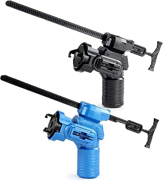 2 PCS Metal Fusion Steel Power Launchers (Only Compatible with Metal Fusion), Gyro Launcher(Right-Spin), Spinning Tops Accessories (Ripper Launchers)