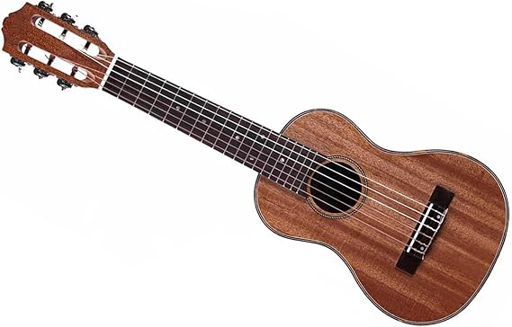 28 Inch Ukulele Guitar Mahogany Wood 6 Nylon Strings Small Classical Guitar For Music Beginner Ukulele Starter Kit