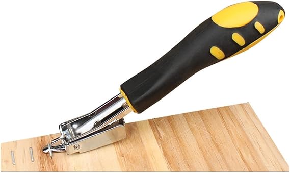 3 In 1 Stapler Gun With 600 Staples, Manual Brad Nailer Power Adjustment Stapler Gun For Wood, Crafts, Carpentry, Decoration DIY(Nail puller)