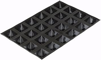 FP 1585 Flexipan 3-Ounce Pyramid Pan with 24 Molds